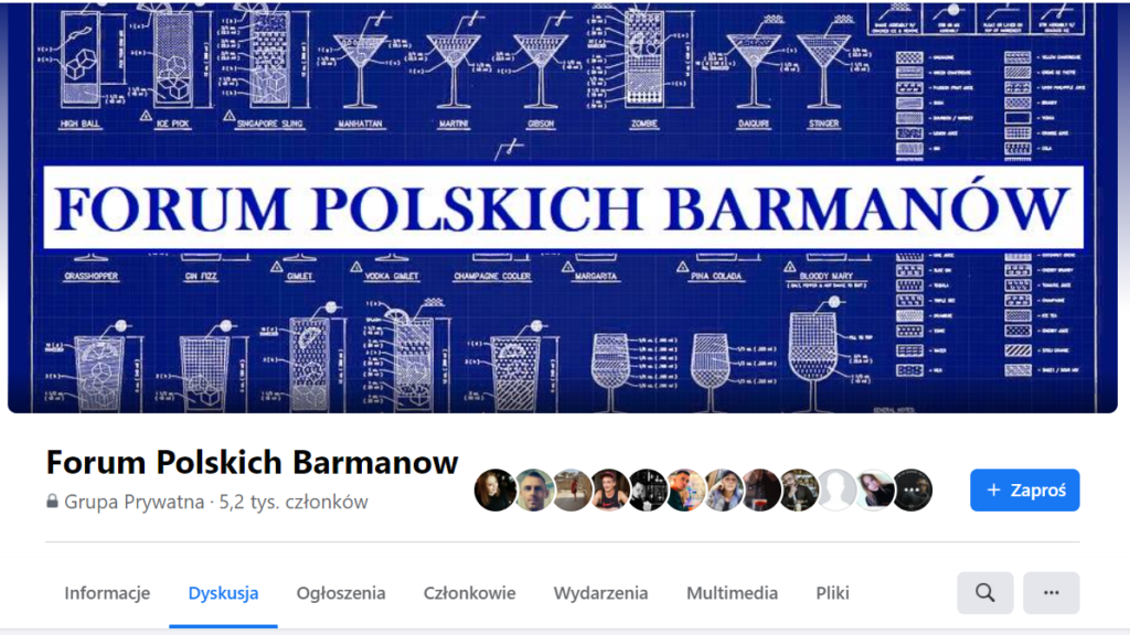 Lista grup facebook'owych o tematyce barmańskiej.